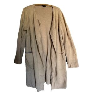 J Crew 365 Womens Large Wool Blend Sweater Blazer Open Front Career Office‎ Fall